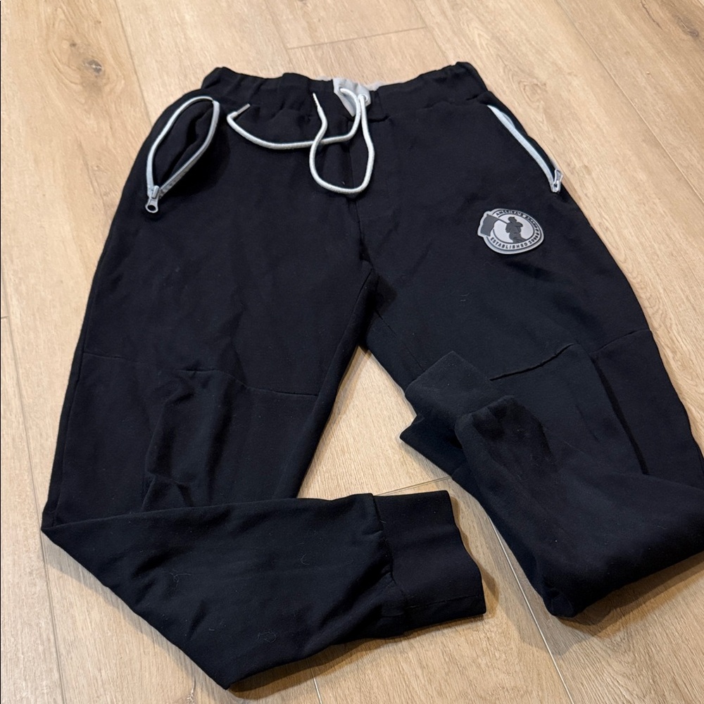 Black Baseballism joggers